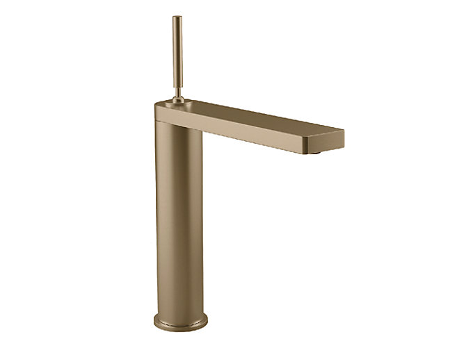 Kohler - Composed™  Single-control Tall Lavatory Faucet - Joystick Handle In Brushed Bronze